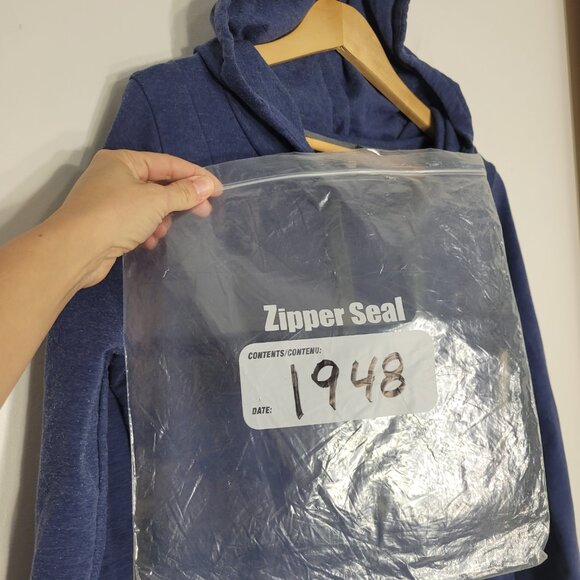 Roots Active Women's Blue Votton Blend Long Sleeve Pockets Hooded Sweatshirt S - Picture 11 of 11